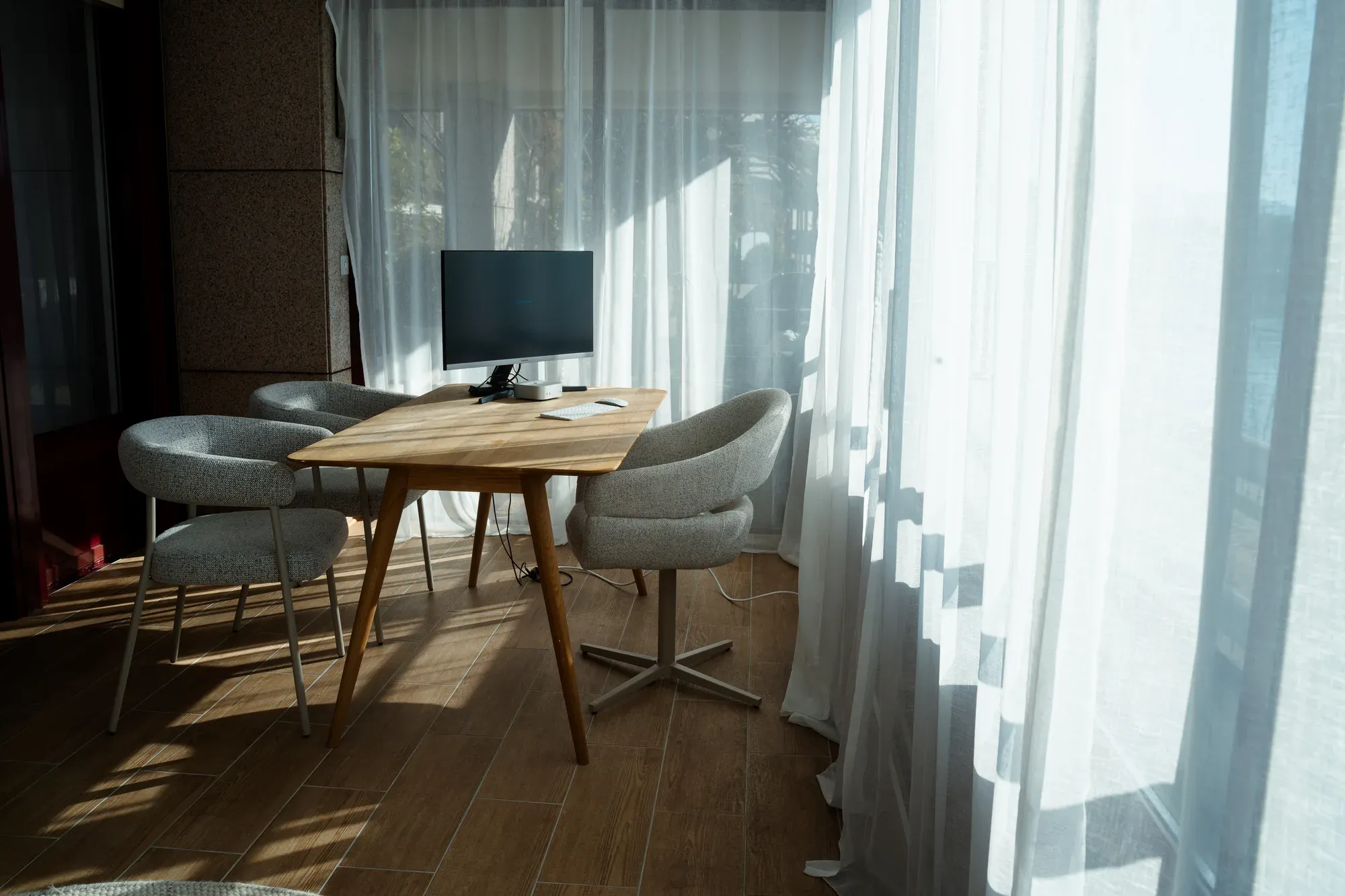 Espace de travail lumineux